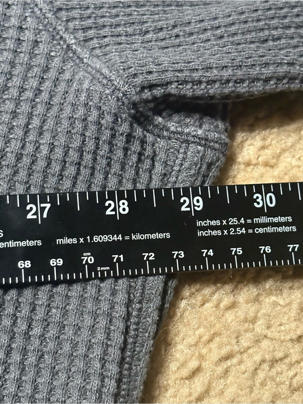 Aerie Women’s XL Slate Grey Waffle-Knit Button-Up Shirt - Picture 8 of 14